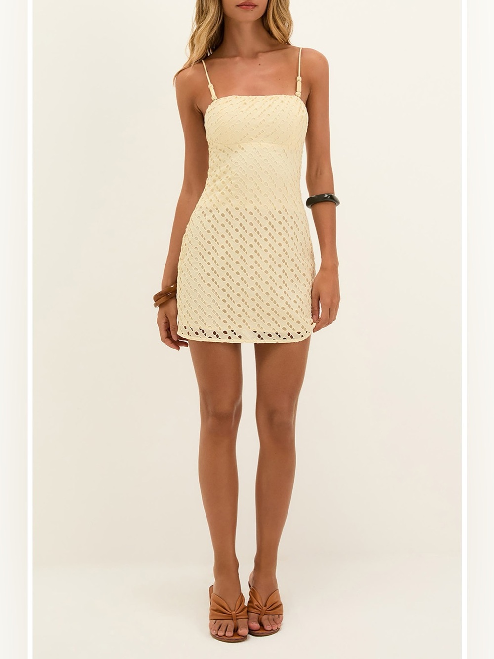 ViX Paula Hermanny Eyelet Venice Short Dress S - Picture 7 of 8